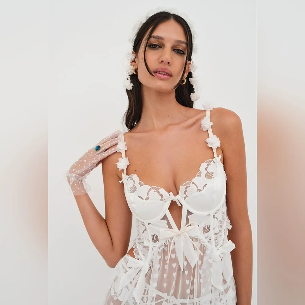 For Love And Lemons Amore Maxi Slip Dress - Picture 4 of 8